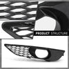 G-PLUS Right Front Bumper Right Fog Light Grille Lamp Cover Compatible with Audi Q7 Sportback 2010-2015 4L0 807 676 C, 4L0807676C