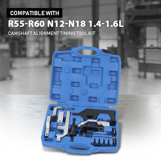 G-PLUS Camshaft Alignment Timing Tool Kit Compatible with BMW Mini Cooper R55-R60 N12-N18 1.4-1.6L 117 440, 119 340, 119 590, 496 709 45 Steel Black