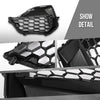 G-PLUS Front Corner Grille Set L&R Compatible with Ford Mustang GT 2024-2025 Black