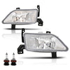 G-PLUS Pair Fog Lights Bumper Driving Lamps Left+Right Compatible with Honda Pilot 2006 2007 2008 33951S9VA11, 33901S9VA11 White