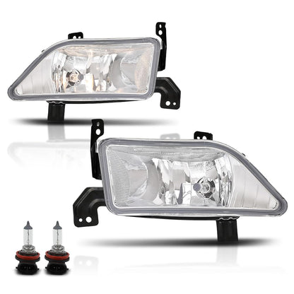 G-PLUS Pair Fog Lights Bumper Driving Lamps Left+Right Compatible with Honda Pilot 2006 2007 2008 33951S9VA11, 33901S9VA11 White