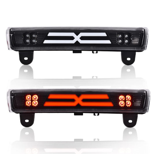G-PLUS 3rd Third Brake Light LED Compatible with Chevy Suburban/Tahoe 1500 2500 2000-2006,Fit GMC Yukon/GMC Yukon XL 1500 2500 2000-2006 X Type High Mount Stop Lamp Clear Lens