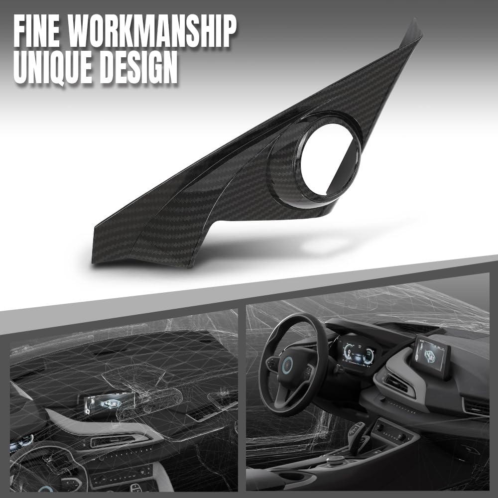 G-PLUS Speaker Cover Trim Compatible with Honda Civic 10th Sedan 2016 2017 2018 2019 2020 2021 Carbon Fiber Black