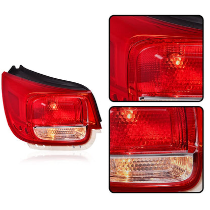 G-PLUS Rear Left Tail Light Assembly Compatible with Chevy Malibu LT/LS/Eco 2013 2014 2015, Fit 2016 Malibu Limited Rear Brake Lamp Luces Traseras, 23294318 GM2804110, Red Lens