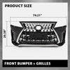 G-PLUS Front Bumper Kit 18PCS, Compatible with 2013-2015 LX RX350 RX450h to 2020+ RX TRD Style