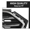 G-PLUS Front Bumper Upper Grille Assembly, Compatible with Ford Ecosport 2018-2022, Chrome & Black, GN15-17B968-AAW