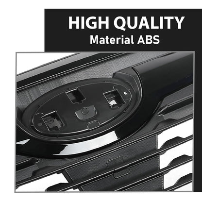 G-PLUS Front Grill w/Camera Hole Gloss Black w/Red Line Compatible with Subaru Forester 2019-2021 91121SJ040
