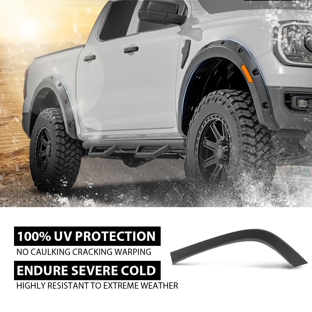 G-PLUS Rear Left Wheel Flare Molding Compatible with Jeep Cherokee 2019-2022 Not Fit Trailhawk Models Wheel Opening Molding Arch Trim 68316003AD, 68316007AB Black
