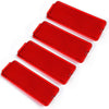 G-PLUS Front Rear Door Entry Reflector Interior Door Trim Panels Compatible with Ford Super Duty F250 F350 F450 F550 1999-2007/Fit Ford Excursion 2000-2005 F81Z2523820AA F81Z-2523820-AA Red 4 PCS