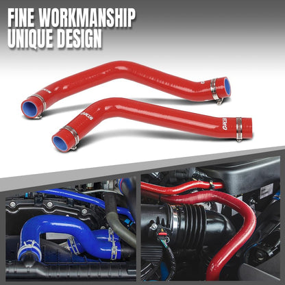G-PLUS Upper lower Radiator Hose Compatible with Toyota Tacoma 2005-2015 (4.0L V6) Fit Toyota 4Runner 2003-2009 (4.0L V6) Fit Toyota FJ Cruiser 2007-2014 (4.0L V6) Red