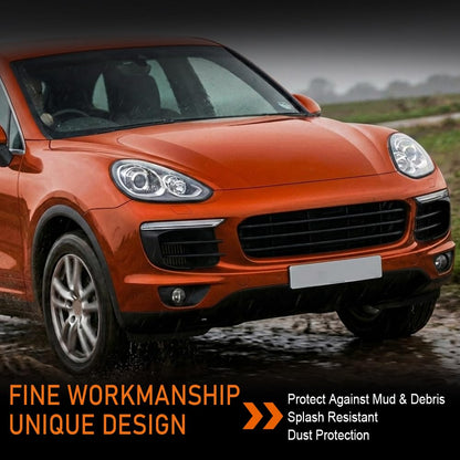 G-PLUS Rubber Sealing Trim Headlamp Decorative Strip Compatible with Porsche Cayenne 2011-2014 Black