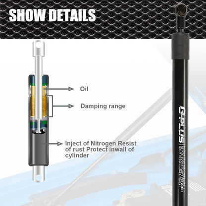 G-PLUS Tailgate Assist Shock Struts Bar Support Fit 2004-2014 Ford F150