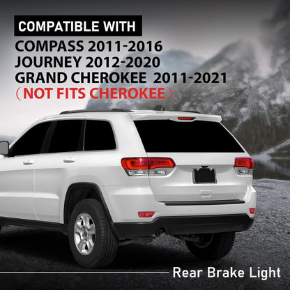 G-PLUS Fog Tail Brake Lights Compatible with Jeep Compass 2011-2016,Compatible with Jeep Grand Cherokee 2011-2021 (not fits Jeep Cherokee),Compatible with Dodge Journey 2012-2020 57010716AC