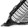 Diamond Style Front Bumper Grille Hood Grill Trim Shell Compatible with W205 C Class C250 C300 C400 C450 AMG Sport 2015 2016 2017 2018 (With Camera Hole)
