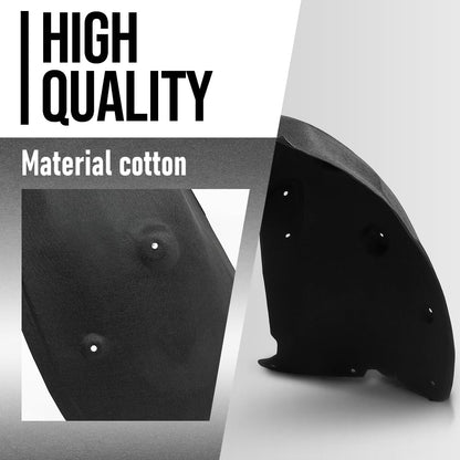 G-PLUS Rear Left Driver Side Fender Liner Compatible with Tesla Model X 2016-2020 1034247-00-I, 103424700I Black