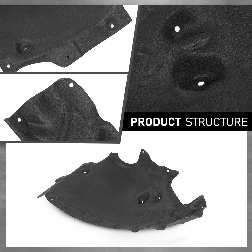 G-PLUS Fender Liner Rear Driver Side Compatible with Audi Q7 2017-2023 4M0821191G, AU1248147