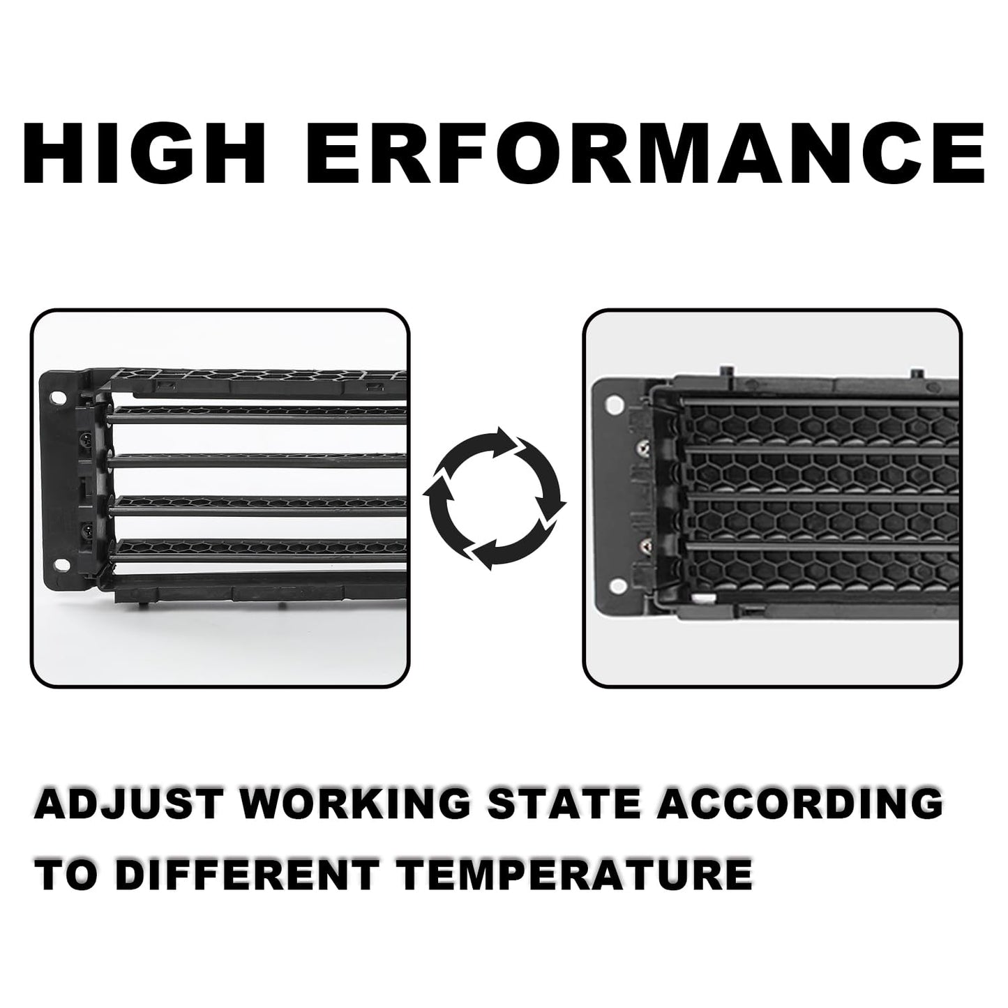 G-PLUS Active Grille Shutter Assembly without Motor/Actuator/Controller Compatible with Buick LaCrosse Avenir Sport Touring 2017-2019/Fit Chevy Malibu 2016-2020 GM1206116 AGS1023