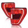 G-PLUS LED Tail Lights Rear Brake Lamp Left and Right Compatible with Ford F150 XLT 2021-2023 w/Blind Spot Fit for w/Factory Incandescent Model Red Lens Luces TraserasAssembly