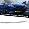 G-PLUS Chrome Front Bumper Lower Grille Grill Molding Trim Compatible with Toyota Camry SE XSE 2021 2022 Replacement for 5312206130 TO1044127