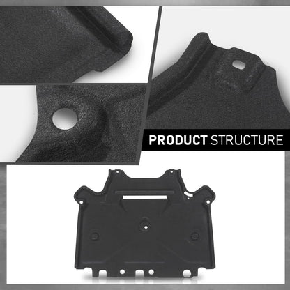 G-PLUS Rear Lower Under Engine Splash Shield Guard Cover Compatible with 2013-2016 Audi A4,Fit 2013-2017 Audi Q5 8K1863822S, 8K2863822M