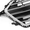G-PLUS Front Upper Bumper Grille Chrome & Black Grill Trim Compatible With 2017-2018 Hyundai Elantra
