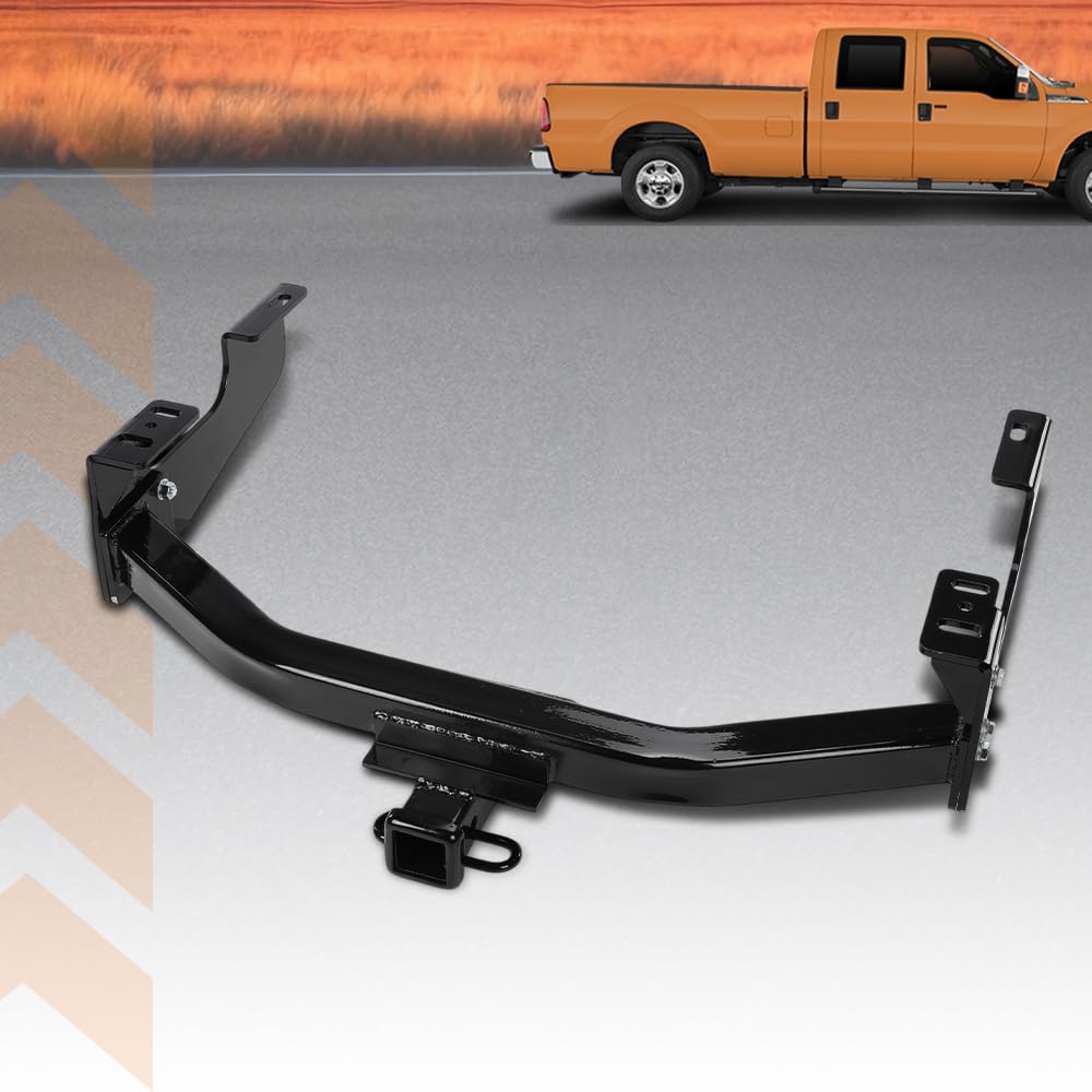G-PLUS 2" Receiver Class 4 Trailer Tow Hitch Compatible with Ford F150 F250 F350 F450 1997-2016 Black