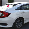 Type-R Style Rear Roof Vortex Spoiler Wing Compatible for Honda Civic 10th 2016-2018 Sedan Matte Black