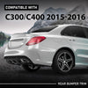 G-PLUS Rear Bumper Molding Trim Compatible with Benz C300 C400 2015-2018 For Models With AMG Styling Package 2058857338, MB1193100