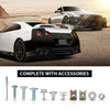 G-PLUS Front Rear Lip Bumper Guard Skid Kit Compatible with Nissan GTR R35 2009-2022, FEA0M-6AVMA, FBM226AV0H, Black