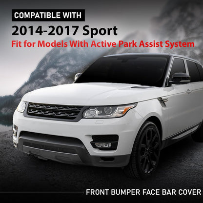 G-PLUS Front Bumper Face Bar End Cap Cover Compatible with Range Rover Sport 2014-2017,Fit for Models With Active Park Assist System 2Pcs