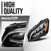 G-PLUS LED Headlight Left Driver Side Compatible with Benz C300 C43 W205 2019 2020 2021 2059066104, 2059066004 Black