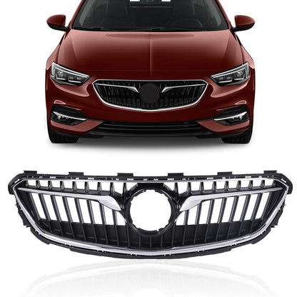 G-PLUS Front Bumper Grille Upper Black/Chrome Compatible with 2018-2020 Buick Regal TourX 39119344