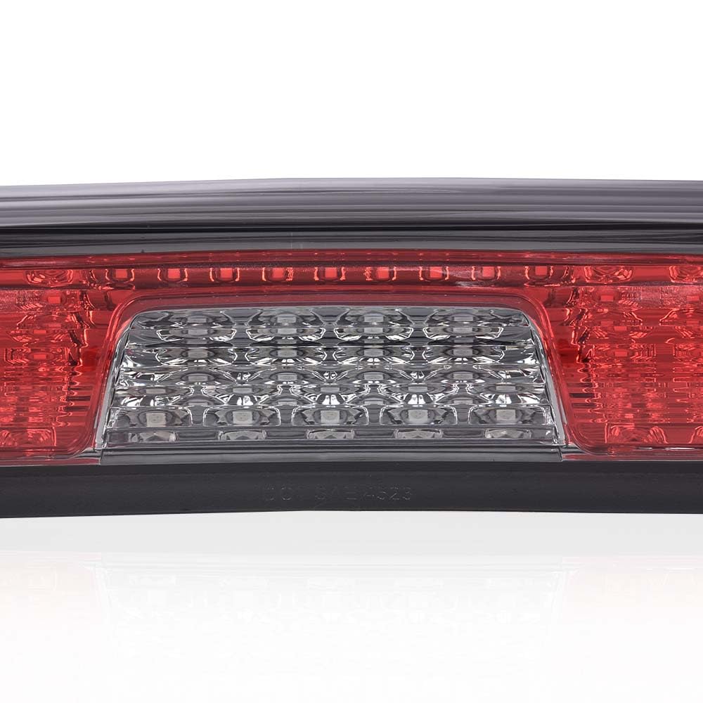 G-PLUS Rear LED Third Brake Light Compatible With Chevy Silverado/GMC Sierra1500/2500HD/3500 2014-2018,3RD Cargo Led Tail Lamps Chrome Housing Smoky Red lens