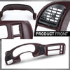 G-PLUS Dash Radio Cluster Trim Bezel Panel Compatible with Chevy Astro GMC Safari 1995-2005 15718197 Dark Red