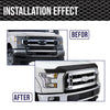 G-PLUS Hood Deflector Compatible with Ford F250 F350 F450 F550 Super Duty 2017 2018 2019, Bug Shield Guard Bonnet Protector, Black