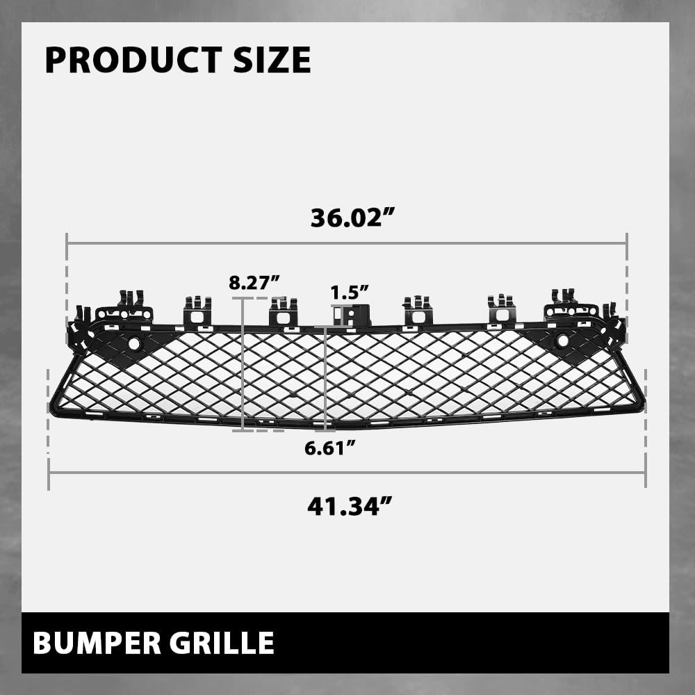 G-PLUS Bumper Grille Compatible with Benz C250 C300 C350 2012-2015,Fit For Models With AMG Styling Package 2048850853