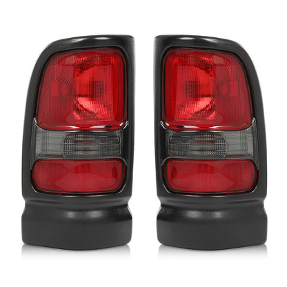 G-PLUS Tail Lights Assembly Rear Brake Lamp Left&Right Compatible with Dodge Ram 1500 Truck 1994-2001,Fit Dodge Ram 2500 3500 Truck 1994-2002 55055264AC 55055265AC Rear Brake Lamps Assembly