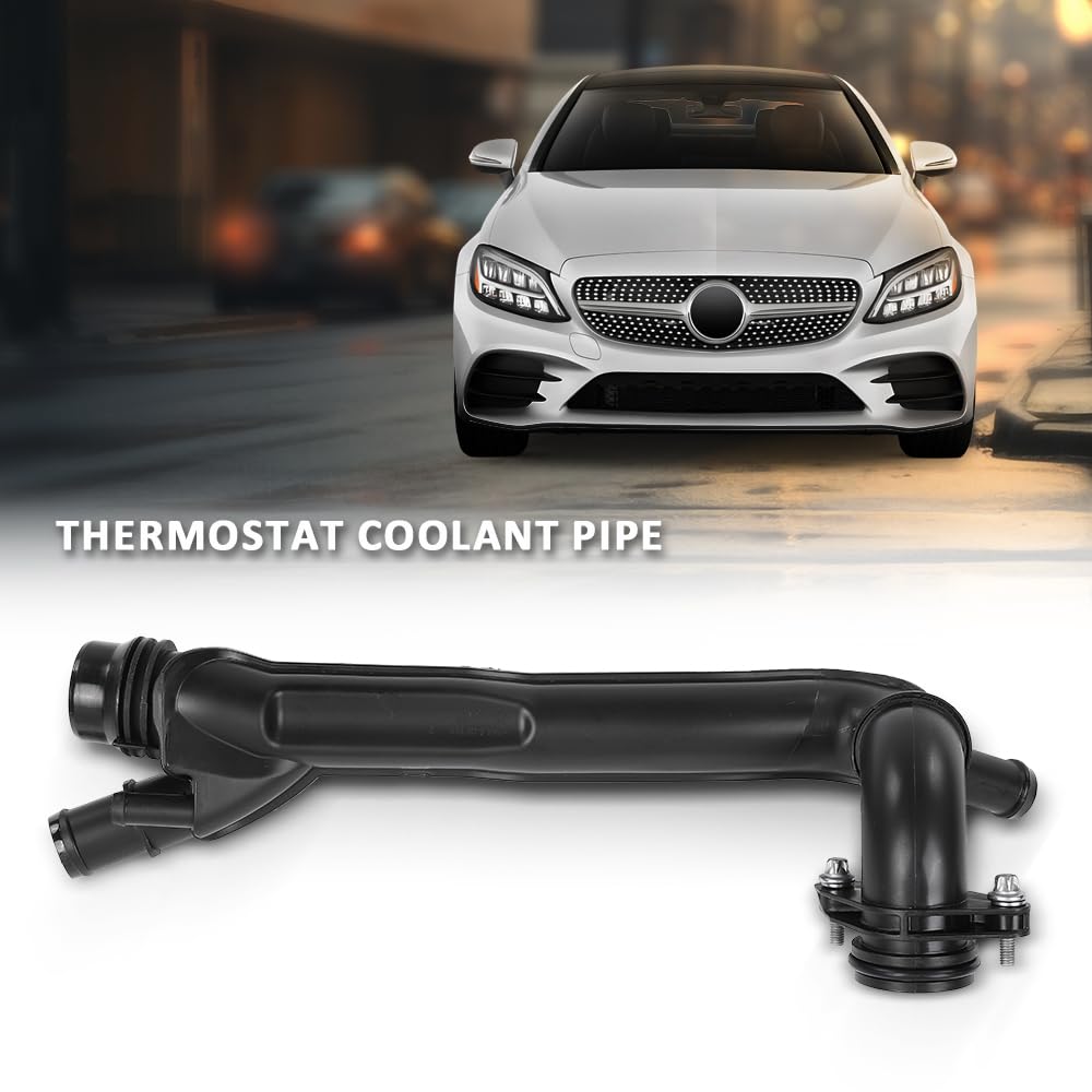 G-PLUS Thermostat Coolant Pipe Compatible with Benz C300/E350/GLC300/GLE350 2019-2023,Fit Benz M264 Engine CLS C-Class E-Class Models A2642008600, 2642008600, 264 200 86 00, A 264 200 86 00 Black