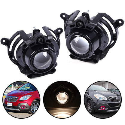 G-PLUS Projector Fog Lights Compatible With 08-17 Chevy Saturn Malibu Buick Envision/08-13 CTS (NOT Fit V models) LH/RH Driving Fog Lamp 2PC