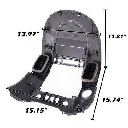 G-PLUS Center Dash Radio Bezel w/o Speaker Bezel Compatible with Nissan Titan 2004 2005 2006, Fit Nissan Armada 2005 2006 682577S000 AC Instrument Panel Lid, Grey