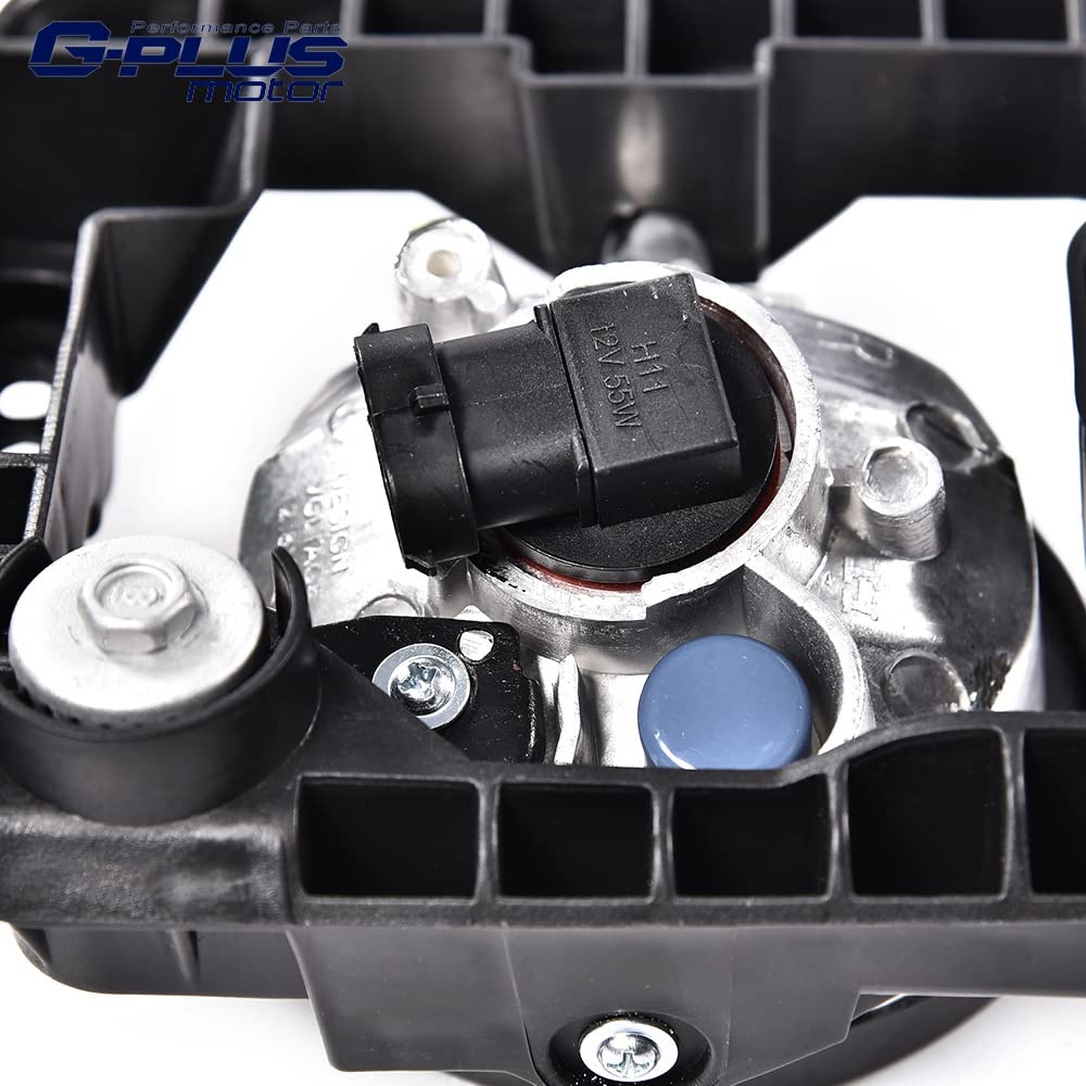 G-PLUS Fog Lights Assembly Left Driver Right Passenger Side Compatible with 2009-2010 Acura TSX Fog Lights Housings Shell with Bulbs and Brackets
