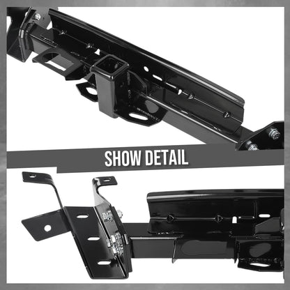 G-PLUS Rear Bumper Reinforcement Compatible with Ford F150 2009-2014 Fit Models with Towing and Base Payload Package 9L3Z17D826B, FO1106362 Black