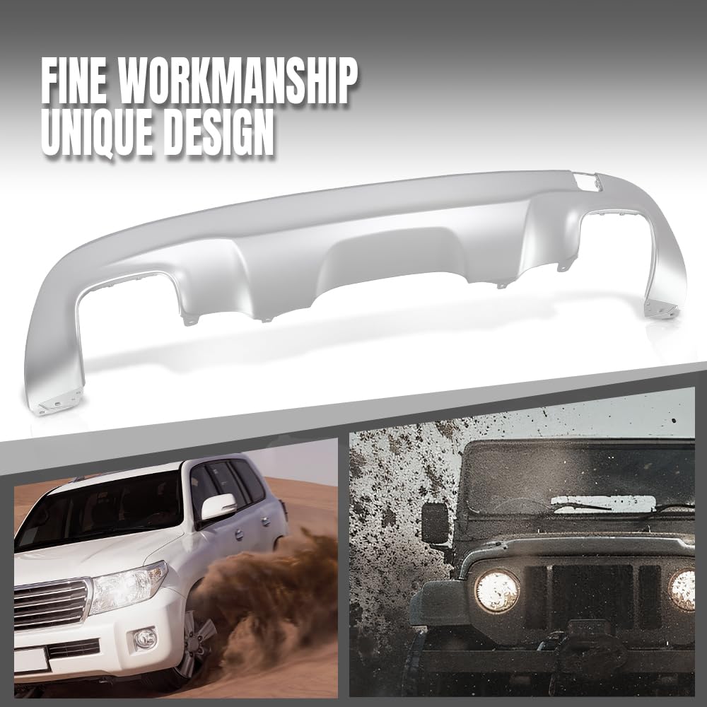 G-PLUS Rear Lower Bumper Valance Panel Compatible with Benz GLA250 (submodel: 4Matic, Base) 2015 2016 2017, Not Fit Models With AMG Style Bumper 1568850925 Silver