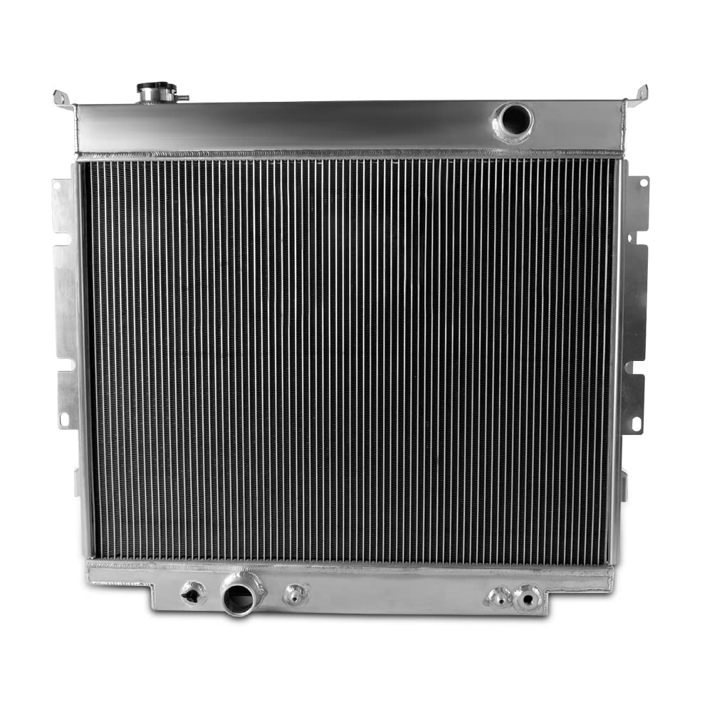 2 Row Aluminum Radiator Racing Coolant radiator Stop Leak Compatible For FORD F350 F250 SUPER DUTY DIESEL V8 1983-1994 1984 1985 1986 1991 1992
