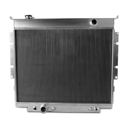 2 Row Aluminum Radiator Racing Coolant radiator Stop Leak Compatible For FORD F350 F250 SUPER DUTY DIESEL V8 1983-1994 1984 1985 1986 1991 1992