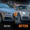 G-PLUS Headlight Lens Cover Compatible with Audi A5 S5 RS5 2017-2020 Right Side Front Headlamp Lens Cover Clear