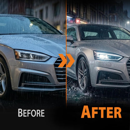 G-PLUS Headlight Lens Cover Compatible with Audi A5 S5 RS5 2017-2020 Right Side Front Headlamp Lens Cover Clear
