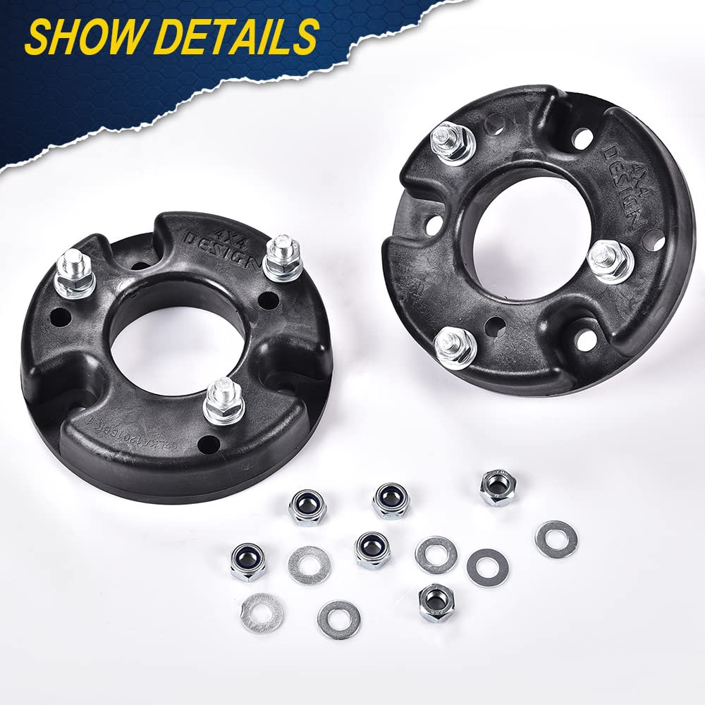 G-PLUS 2" Molded Bolt Leveling Kit Compatible With 2009-2020 F150 2WD 4WD (Bolt-On Kit)