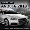 G-PLUS Fender Liner Front Passenger Right Side Compatible with Audi A6 S6 2016-2018 4G0853888J, AU1251110