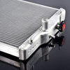 2 Row 42mm Aluminum Radiator Compatible For HONDA CIVIC D15/16 EG/EK 92-00+Silicone Hose